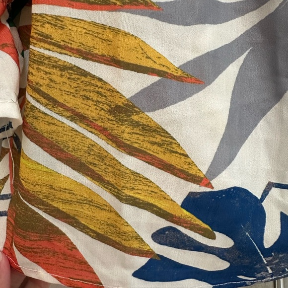 Jealous Tomato Off Shoulder Tropical Top Blouse Shirt Woman’s Size M Resort - Picture 8 of 14